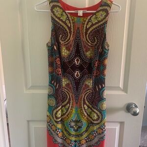 Joseph Ribkoff sleeveless dress. Size 6-8. Multicoloured